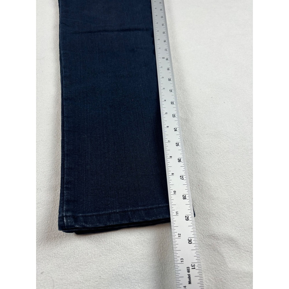 Michael‎ Kors Womens Dark Wash Straight Leg Stretch Denim Jeans Size 14 Indigo - Picture 4 of 6